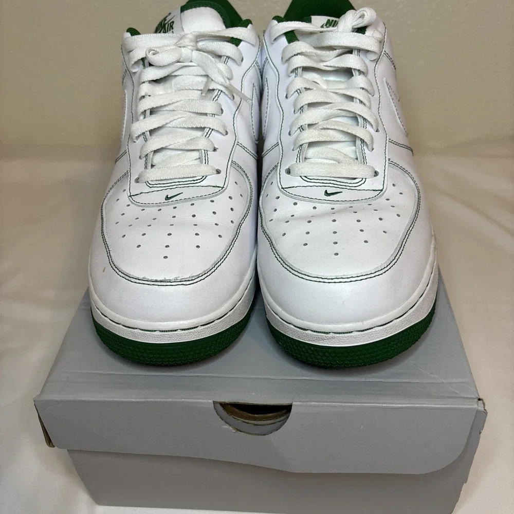 Nike Air Force 1 '07 Contrast Stitch‎ - White Pine Green Size 13